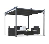 Pergola de terrasse anthracite La Palma 3x3 Garden Point