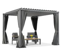 Pergola de terrasse anthracite Madera Premium 3x3m Garden Point