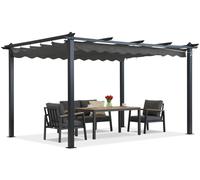 Pergola de terrasse Barbados 3x3 m Garden Point anthracite