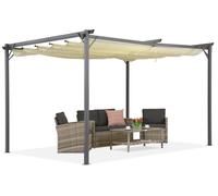 Pergola de terrasse La Palma 3x4 Garden Point beige