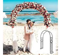 Pergola d'extérieur en métal, treillis d'arche de jardin robuste, décoration de cérémonie de mariage pour fêtes et événements, structure antirouille