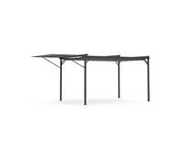 Pergola édition originale auvent réglable et toit rétractable 3x4M gris anthracite