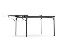 IDMarket – Pergola Édition Originale – Auvent réglable et toit rétractable 3x4 m Gris anthracite