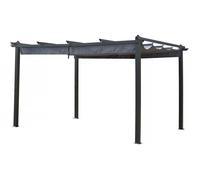 Pergola en Aluminium avec Toit rétractable - 3 x 4 m - Gris Anthracite