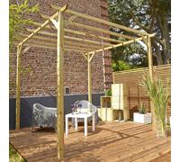 Pergola en bois autoclave Cerland Ancolie 2,5 x 3 m