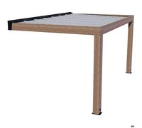 Pergola en bois de cèdre et polycarbonate Helsinki 3 x 5.3 m
