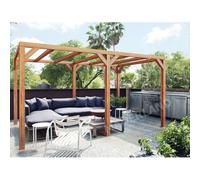 Pergola En Bois Lamellé-Collé Toulon 400 X 400 Cm - Maderland Multicolore