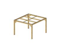 Habrita Pergola autoportante - Bois naturel