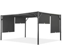 Pergola en métal pour terrasse Santorini 3 x 3 m anthracite Garden Point
