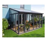 Pergola fermée 11.8m² gris anthracite Palram 703708 G
