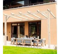 Pergola Adossée En Lamellé-Collée Amiens 400 X 300 Cm - Mardeland Multicolore