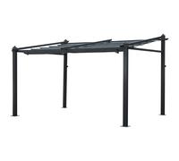 Happy Garden Pergola murale Fréjus 3 × 4 m structure aluminium grise