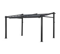 Pergola Murale 3 × 4m Fréjus Grise - Structure Aluminium Gris