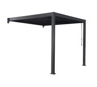 Pergola murale pour terrasse Lagos 3 x 4 m Garden Point anthracite
