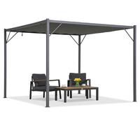 Pergola pour terrasse anthracite Malaga 3x3 m Garden Point