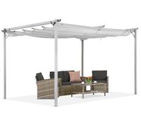 Pergola pour terrasse blanche La Palma 3x3 m Garden Point