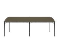 Pergola Protection solaire 6 x 3 x 2,55 m Taupe | Cadre en acier revêtu par pulvérisation, toit en tissu, auvent de terrasse, alternative au carport