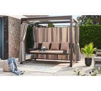 Pergola Provence avec banquette suspendue de Home Deluxe : Avec toit