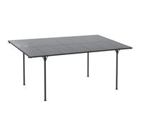 Pergola rigide - Outsunny - aluminium polycarbonate pavillon jardin abri de voiture robuste - alu - 500x299x223cm - gris