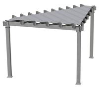 Pergola Sojag Lima 1010 en aluminium avec voile d'ombrage triangulaire