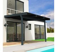 Pergola Solaire Photovoltaïque Cornaline 4,586x3,494 M - Gris 3200w Chemin De Câbles Inclus Gris