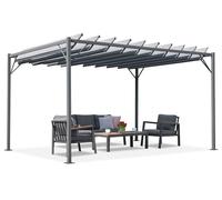 Pergola terrasse anthracite Malaga 3x4m Garden Point