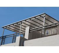 Toit-terrasse aluminium 12,83 m² - 418 x 307 cm - Gris anthracite