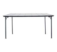 Habitat et Jardin Pergola tonnelle adossée Marvin 4 x 3 m (423×298×243 cm) Gris foncé
