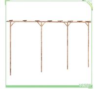 Pergola / tonnelle de jardin - FAFEICY - 341747 - Bambou 385x40x205 cm - Imperméable - Rectangulaire