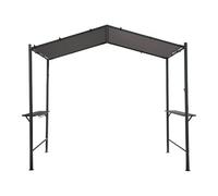Pergola Tonnelle Pour Barbecue - 277 X 149 Cm - Anthracite Anthracite