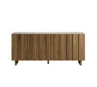 PERLA - Buffet 180cm en MDF Chêne foncé