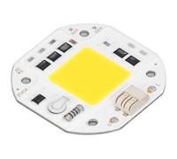 Perle de Lampe COB Haute Puissance, Puce LED pour Projecteur D'intérieur, éclairage DIY, 220V, Résistant aux Chocs, en Aluminium Durable, 2.4x2.4cm (100W Blanc chaud 2700K-3000K)