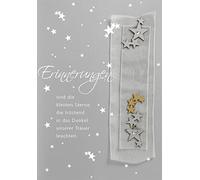 Perleberg Carte de condoléances - Collection Lifestyle - Cartes de condoléances avec enveloppe - Cartes de remerciement - Cartes de deuil de qualité supérieure - 11,6 x 16,6 cm