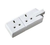 Permaplug by Masterplug ELS132W-01 Two Socket Trailing Socket, without Plug and Cable, 13 Amp, White