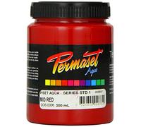 Permaset Aqua Encre pour impression sur tissu Rouge moyen 300 ml