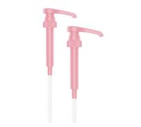 PERMINKS Lot de 2 pompes compatibles avec les pompes à sirop Torani et DaVinci - Convient aux bouteilles de 750 ml (rose)