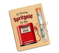 Permis de conduire - Cadeau pour 18ème anniversaire - Pour garçon - 10 x 13 cm - Avec tube à essai - Emballage en bois pour argent