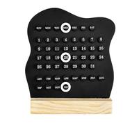 Perpetual Desk Calendar Reusable Desktop Table Display, 5,91 x 1,57 po Mignon Aesthetic Month W ate Tracker, Portable Desk Accessories for Home, Classroom, Hôtel, Offices