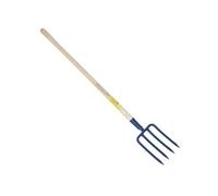 PERRIN - Fourche à bêcher douille 4 dents 27 cm manche pomme