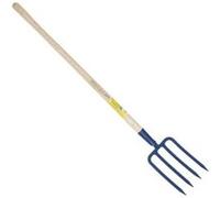PERRIN - Fourche à bêcher douille 4 dents 27 cm manche pomme