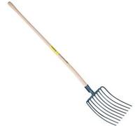 Outils Perrin Fourche à Cailloux Emmanché Cintré 135, 9 Dents, 35cm Largeur
