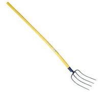 Outils Perrin Fourche à Fumier à Douille Emmanché Composite Tubé 135, 4 Dents, 30cm Largeur