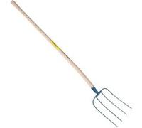 PERRIN - Fourche d'ecurie large 4 dents manche pomme