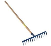 PERRIN - Râteau forgé 14 dents courbes manche bois 1,5 m G