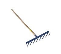 PERRIN - Râteau travaux publics à lame dents droites emmanché 1,50 m PEFC
