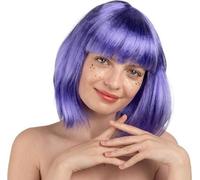 Perruque Cléopâtre violette - PartyDeco