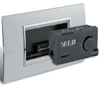 Perry 1TITE322/MC Thermostat Électronique Encastré, 3 V, Noir