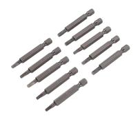PERSELOSO 10 Pièces Embouts de Tournevis Magnétiques à Tête Carrée en Acier S2 Résistants à L'usure pour Vis, Adaptés aux Instruments de Précision et Meubles Plusieurs styles