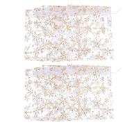 PERSELOSO 100 Sachets Présent Noël en Organza Cordon en Laine, Petite Trousse de Maquillage Portable et Multifonction pour Usage Quotidien et Mariage
