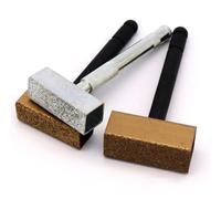 PERSELOSO 2 Pièces Dresseur de Meule Diamanté Portable en Métal pour Rectifieuse, Disque de Dressage Céramique Brun Corindon, Outil D'affûtage pour Meule sans Centre